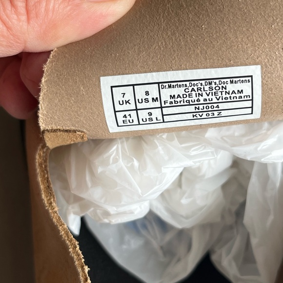 Dr. Marten's Beige Carlson Suede Casual Sling back Mules Men's 8 new - Picture 7 of 7